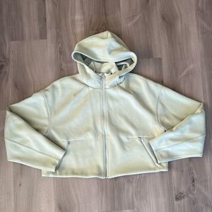 Lululemon Soft Oversized Zip Up Hoodie- Green Fern